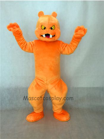 Orange Slimy Monster Mascot Costume