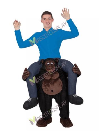 Riding on Shoulder Gorilla Carry Me on Mascot Costume Piggy Back Ride Outfit 