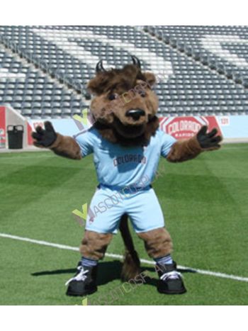Team Sport Mascot MARCO VAN BISON Mascot Costume Halloween Christmas Party Outfit