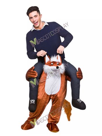 Carry Me Fantastic Fox Piggy Back Mascot Costume Ride On Funny Fancy Dress 
