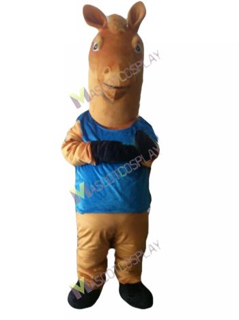 Sport Basketball Team Horse in Suit Mmascot Costume 