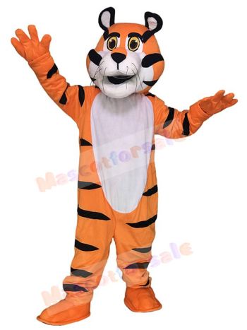 Tony the Tiger Mascot Costume Orange Tiger Fancy Dress Outfit