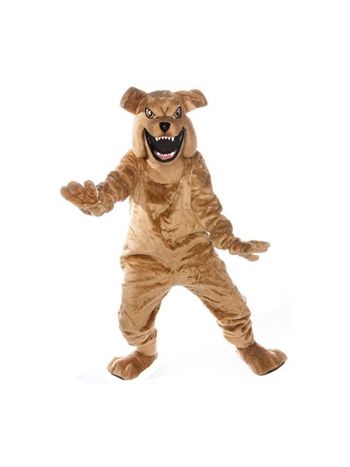 Friendly Bulldog Mascot Costume