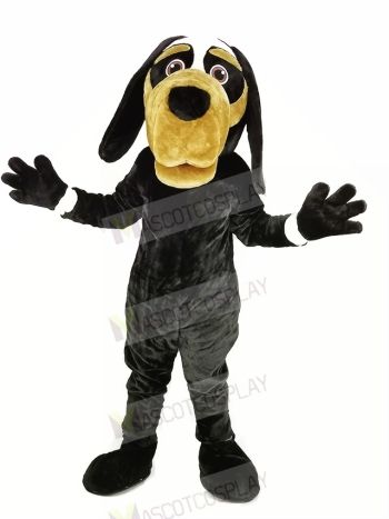 Cool Black Dog Mascot Costume Animal
