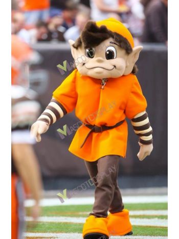 Brownie Elf Mascot Costume Sports Mascot of American Football Team Cleveland Browns 
