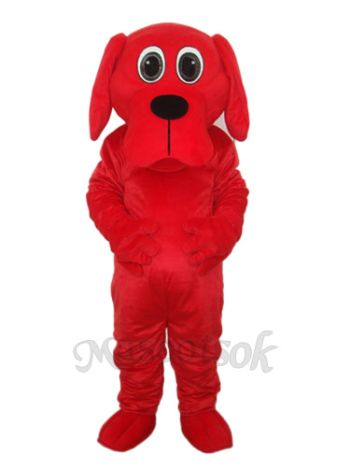 Black Nose Rooney Red Dog Mascot Adult Costume 