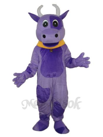 Purple Cow Mascot Adult Costume 