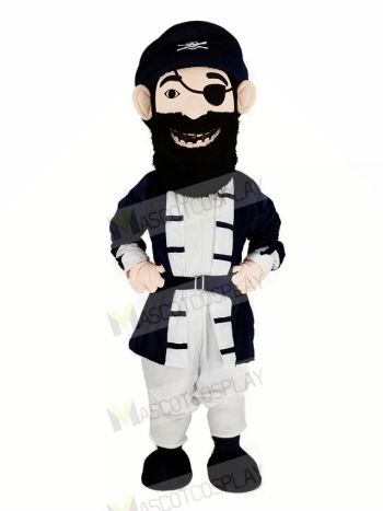 Cool Bearded Pirate Mascot Costume People