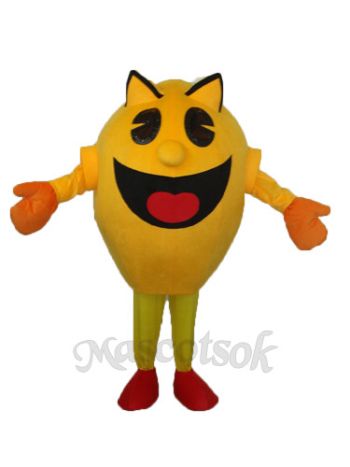 Yellow Superman Mascot Adult Costume 