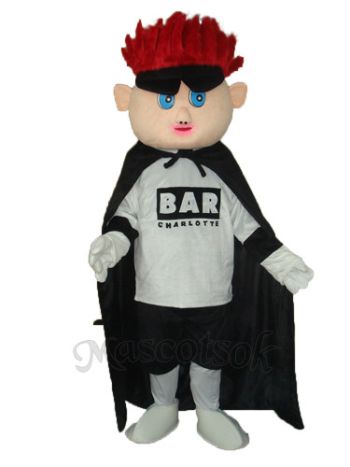 Red Hair Boy (facelift) Mascot Adult Costume 