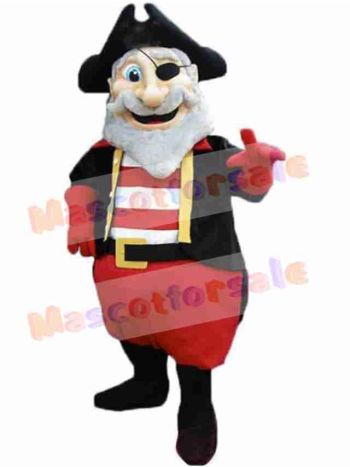 Old One-Eyed Pirate Mascot Costume