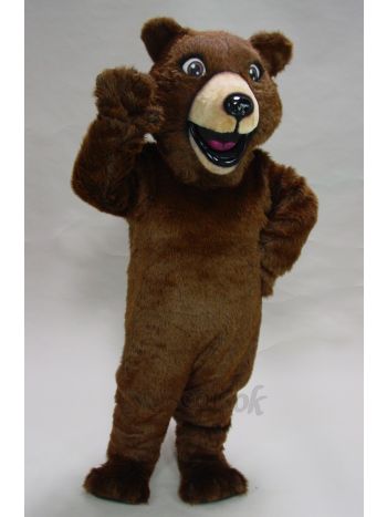 New Happy Grizzly Mascot Costume