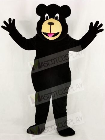 Cute Black Bear Mascot Costume School
