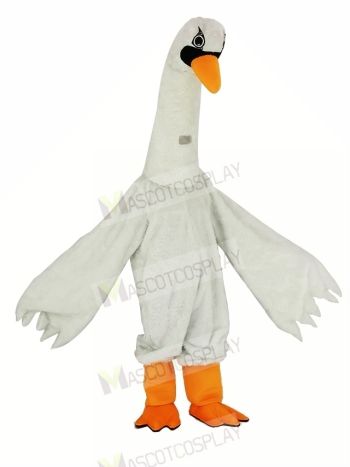 New White Swan Mascot Costume