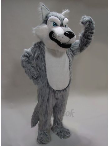 New Grey Wolf Costume Mascot