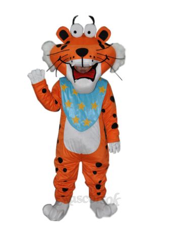 Spotted Funny Tiger Adult mascot costume 