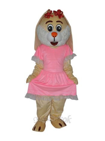 Easter Drooping Ear Rabbit Mascot Adult Costume 