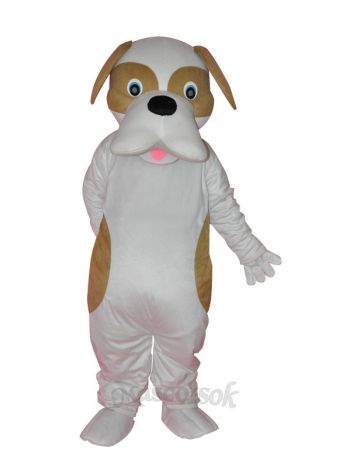 Brown and White Dog Adult Mascot Costume 