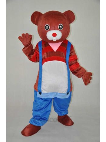 Brown bear, teddy bear plush adult mascot costume 
