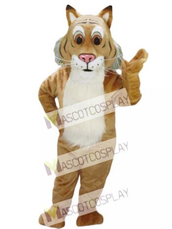 New Friendly Bobcat Mascot Costume 