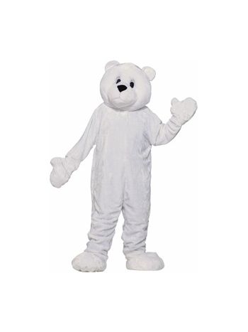 Plush Adult Polar Bear Mascot Costume
