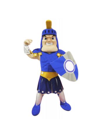 Blue Spartan Titan Trojan Mascot Costume