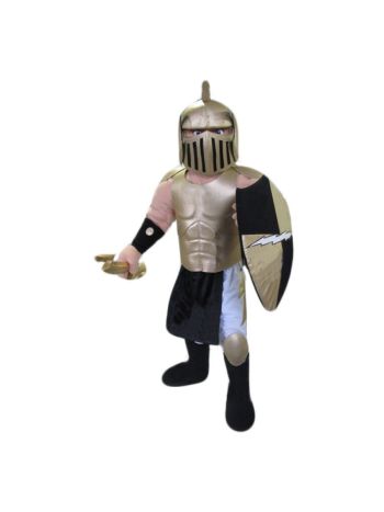 Golden Spartan Titan Trojan Mascot Costume