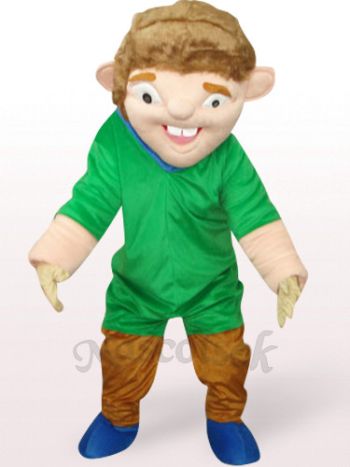 Green Strange Man In Red Clothes Plush Mascot Costume