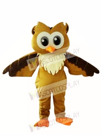 Brown Owl Mascot Costume