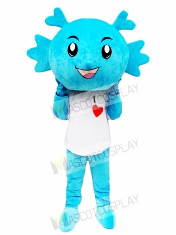 Blue Dragon Mascot Costume