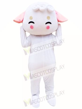 White Sheep Mascot Costume