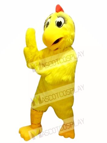 Yellow Chicken Hen Mascot Costume