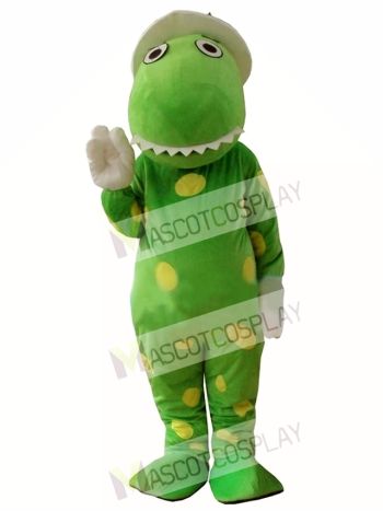 Green Wiggles Dorothy The Dinosaur Adult Mascot Costume