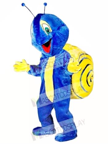 Blue Snail Mascot Costume