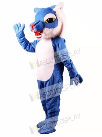 Blue Wildcat Power Cat Mascot Costume