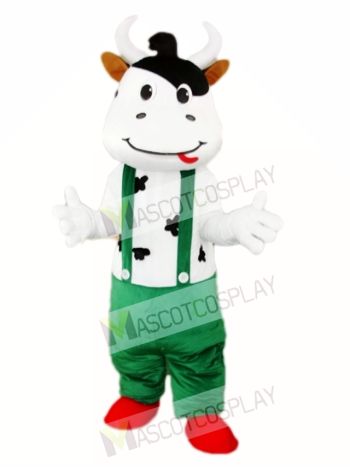 Green Cattle Cow Mascot Costume