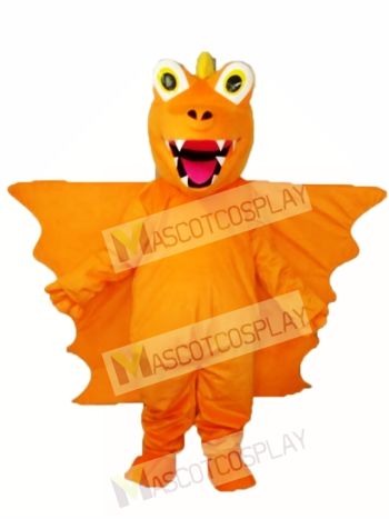 Orange Long Thorn Dragon Mascot Adult Costume