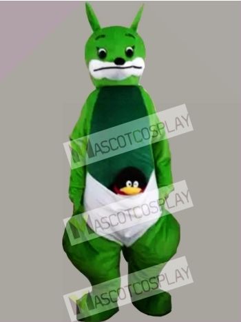 Green Kangaroo Mascot Costume