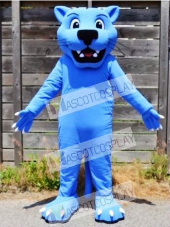 Blue Panther Leopard Mascot Costume