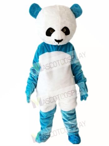 Blue Panda Mascot Costume Christmas