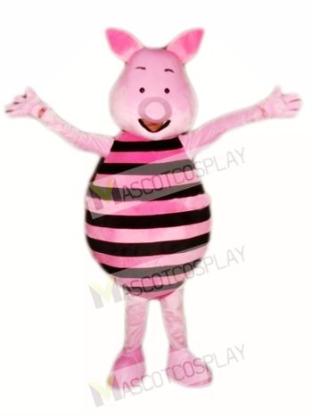 Pink Pig Mascot Costume