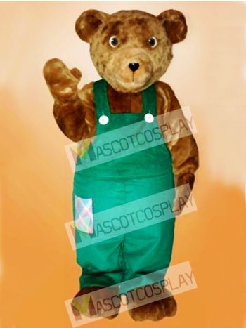 Cute Corduroy Bear Mascot Costume