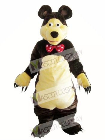 Gentle Brown Bear Mascot Costume