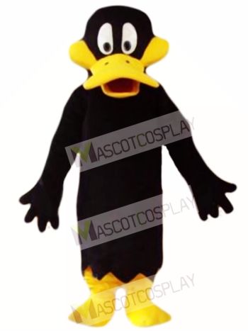 Black Cartoon Daffy Duck Mascot Costume