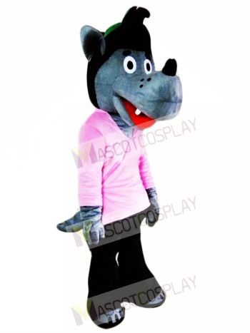 Cartoon Wolf Mascot Costume