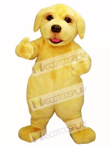 Cute Beige Puppy Dog Mascot Costume