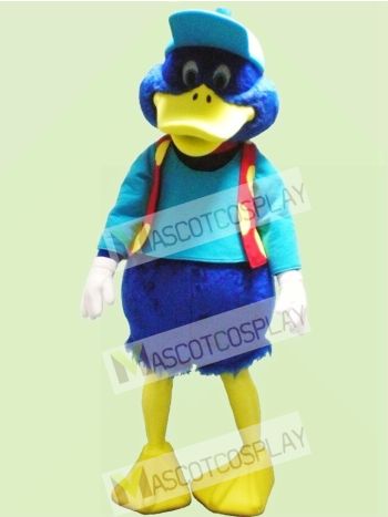 Cute Blue Duck Mascot Costume