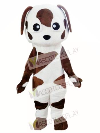 Baby Brown and White St Bernard Dog Mascot Costume