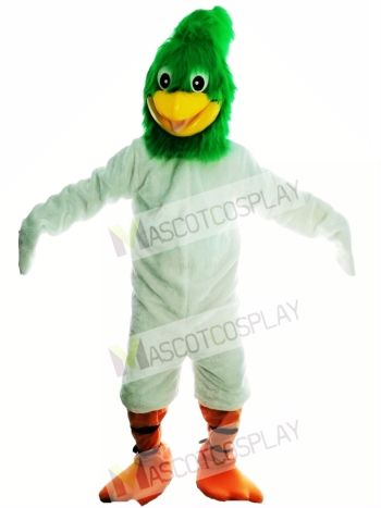Green Roadrunner Mascot Costume