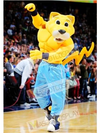Rocky The Mountain Lion Mascot Costume